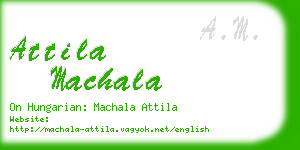 attila machala business card